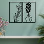 Wallity Bohem Accesorio decorativo de pared de metal Negro